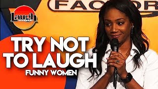 TRY NOT TO LAUGH  Funny Women  StandUp Comedy [upl. by Fachan423]