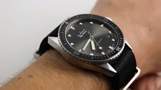 Blancpain Fifty Fathoms Bathyscaphe Ref 50001110NAKA Watch Review [upl. by Stone]