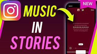 How To Add Music To Instagram Story [upl. by Frendel552]