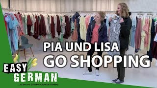 Pia and Lisa go shopping  Easy German 85 [upl. by Yesnel]