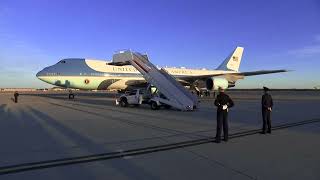 Trump leaves on Air Force One for MaraLago after argument with Zelenskyy at White House meeting [upl. by Cleodel]