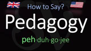 How to Pronounce Pedagogy CORRECTLY Meaning amp Pronunciation [upl. by Witt696]