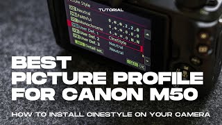 Best Canon M50 Flat Picture Profile  How to install Cinestyle [upl. by Sikorski4]