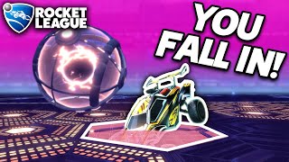 ROCKET LEAGUE DROPSHOT BUT YOU FALL IN THE PIT [upl. by Nalrah]