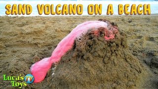 How to make a volcano eruption with vinegar and soda  easy DIY volcano science project for kids [upl. by Stier]