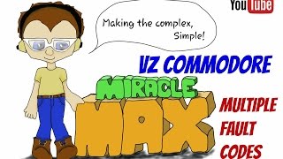 VZ Commodore Multiple Fault Codes MiracleMAX [upl. by Ahsla]