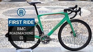 BMC Roadmachine 01  First Ride Review [upl. by Punke]