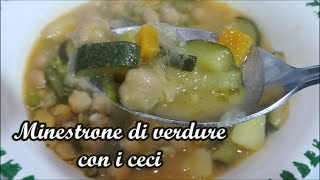 Minestrone di verdure con i ceci [upl. by Karina]