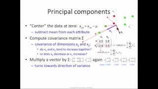 PCA 4 principal components  eigenvectors [upl. by Aihsetel819]