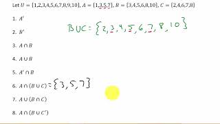 Sets Union Intersection Complement [upl. by Fatma]