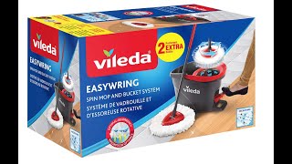 Vileda EasyWring Spin Mop amp Bucket System  Unboxing  Installation  Demo [upl. by Syah]