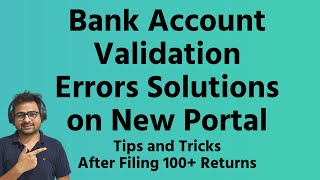 Income Tax Bank Account Validation in Progress Failed Request Submitted Solutions on New Portal [upl. by Loretta141]