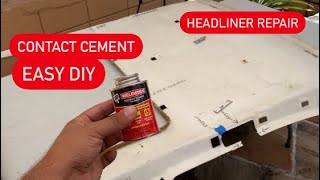 WELDWOOD CONTACT CEMENT  Headliner repair [upl. by Alak]