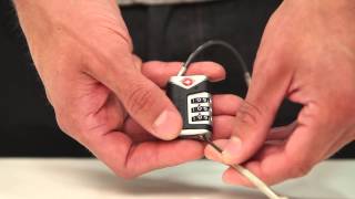 How to Reset Your Lewis N Clark® Travel Sentry® Cable Lock TSA40 [upl. by Hanus]