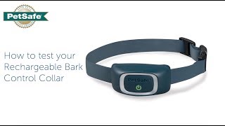 How To Test the Rechargeable Bark Control Collar Level [upl. by Aholah]