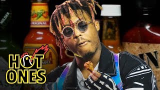 Juice WRLD Eats Spicy Wings LIVE  Hot Ones [upl. by Kathy]