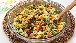 Couscous Salad Recipe High Protein amp Healthy [upl. by Verity835]