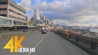 4K Seattle Streets  Car Driving Relax Video  Washington State USA [upl. by Tireb]