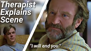 Good Will Hunting scene Explained by Therapist  quotI will end youquot analysis [upl. by Ecilayram]