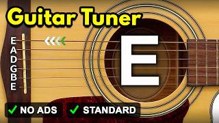 Guitar Tuner  Tune Standard Guitar Online  E A D G B E [upl. by Kimmi]