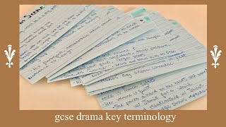 AQA GCSE Drama Key Terminology [upl. by Whale]