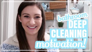 MY BATHROOM DEEP CLEANING ROUTINE  How To Clean Everything In Your Bathroom  Cleaning Motivation [upl. by Deppy]