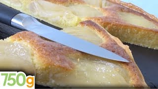 Recette de Tarte Amandine aux poires rapide  750g [upl. by Anib]