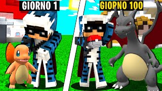 HO GIOCATO 100 GIORNI NEL MONDO DEI POKEMON SU MINECRAFT  ITA [upl. by Notlef]