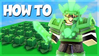 How to make a MASSIVE Farm in Roblox BedWars [upl. by Taddeusz]