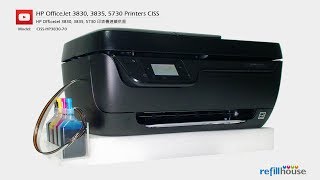 HP Officejet 3830 3835 CISS  HP 63 302 123 803 HP 664 680 652 HP 46 [upl. by Aihsi]