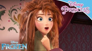 Frozen  Anna Waking Up  Disney Princess [upl. by Enelrae]