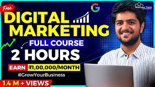 Digital Marketing Full Course for Beginners in 2 HOURS No Experience Needed  FREE [upl. by Cowen]