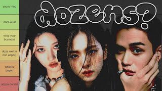 ranking kpop dozens [upl. by Frasier]