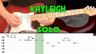 KAYLEIGH  Guitar lesson  Guitar solo with tabs  Marillion [upl. by Norford]