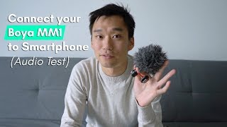 Connect your Boya MM1 to Smartphone Boya vs onboard Mic [upl. by Alasteir]