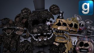 Gmod FNAF  New Final Nights Chasing NPCNextbot [upl. by Lehcim]