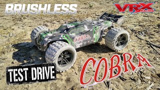 VRX Racing RH818 COBRA Brushless Truggy Drive Test Review [upl. by Teillo738]