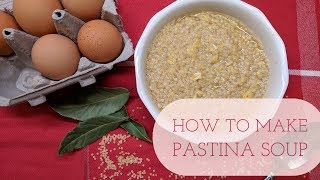 How To Make Pastina Soup  Cara Di Falco  Caras Cucina [upl. by Greff]