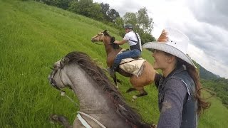 Epic horse galloping with GoPro by KristyM Ranch [upl. by Amikahs]