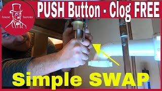 How to replace a sink drain with push button stopper [upl. by Lorola]