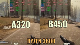 AMD B450 vs A320 Motherboard  Ryzen 3600 [upl. by Nahamas289]