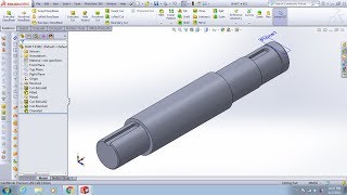 SHAFT and Key Ways  B02 DESIGN In SolidWorks Tutorials solidworkstutorial [upl. by Jeddy]