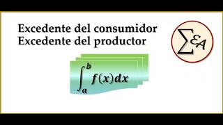 Excedente del consumidor Excedente del productor [upl. by Saval]