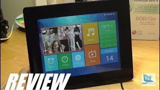 REVIEW Aluratek 8quot WiFi Cloud Digital Photo Frame Touch [upl. by Melita]