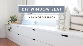 DIY Window Seat with Ikea Nordli Hack [upl. by Edyth875]