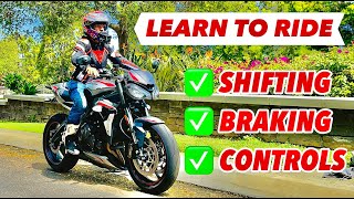 How To Ride a Motorcycle For Beginners Complete AZ Tutorial [upl. by Hance]