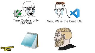 I only code in Notepad  Funny Programming Memes rProgrammerHumor [upl. by Birdt]