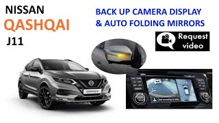 Nissan Qashqai J11 folding mirrors amp back up camera settings explained [upl. by Oiciruam]