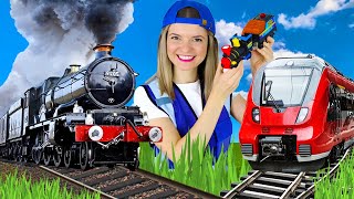 Trains for Kids  Steam Train Electric Train and Toy Train  Speedie DiDi Trains for Toddlers [upl. by Konikow217]