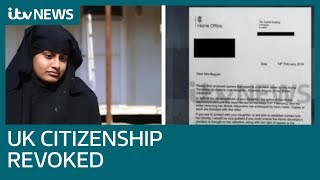 Shamima Begum has UK citizenship revoked by British government ITV News learns  ITV News [upl. by Cynde]